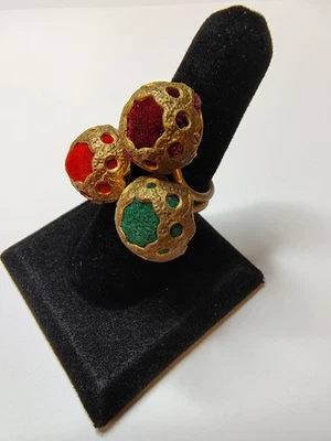 Anillo Vintage Para Poner Perfume Latón Talla 7 "SÚPER RARO" Foto 1 de 4