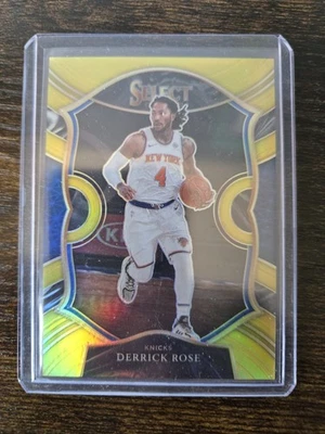 Panini Select Gold Prizm Derrick Rose 2020 8/10 🔥 ¡Hermosa tarjeta! Rosa RARA Foto 1 de 4