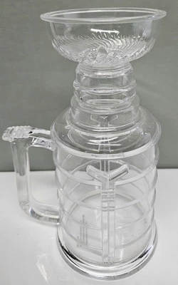 曲棍球杯 NHL 斯坦利杯 25 盎司塑料啤酒杯 Stein 状况良好  — 第 1/3 张图片