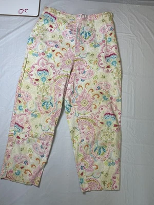 Pantalones capri Briggs New York para mujer, recortados, talla 6, cachemir/floral Foto 1 de 4