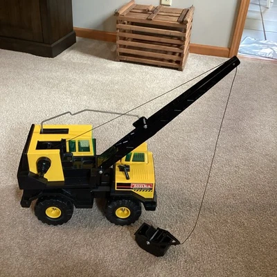 Vintage 1980's Tonka Metal Turbo Diesel Truck Clam Bucket Crane - Image 1 of 4