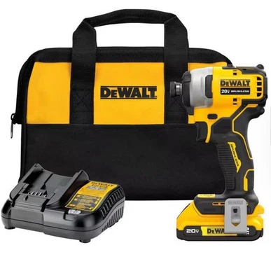 ATOMIC 20V Max Litio-Ion Sin Escobillas Inalámbrico Compacto 1/4 Pulg. Kit de atornillador de impacto Foto 1 de 4