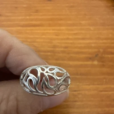 Anillo de plata de ley 925 talla 8 Foto 1 de 2