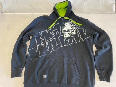 Moletom com capuz vintage metal mulisha masculino 2XXL preto caveira capacete soldado Y2K grunge - Imagem 1 de 4