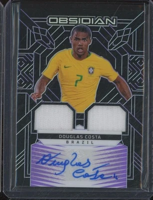 2024-25 Panini Obsidian DOUGLAS COSTA Dual Jersey Relic Auto Purple /5 JA354 - Image 1 of 2