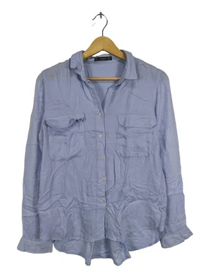 MANGO BASICS Blusa-camisa Mujeres Blusa Talla EU 36 azul estilo «business» - Imagen 1 de 4