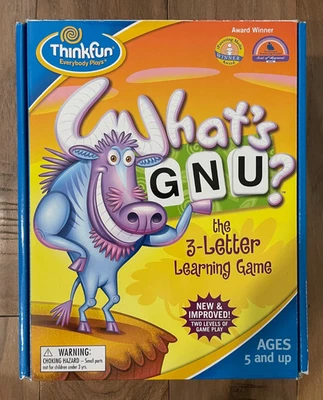 Excellent "What's Gnu?" Children's Word-Learning Game - Image 1 of 4
