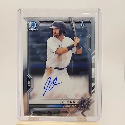 2021 Bowman Chrome - Prospect Autographs J.D. Orr #CPA-JO (AU, RC) - Image 1 of 2