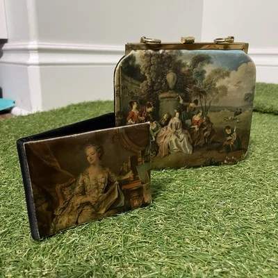 Bolso de Mano y Cartera Francés Romántico Homenaje Seda Damas Tano De Madrid Años 70 Italia Foto 1 de 4