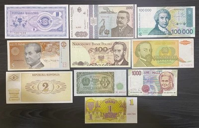 COLLECTION OF 10 EUROPEAN NOTES - ALL UNC - EU SET 03 - Image 1 of 2
