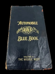 1910 Automobile Official AAA Blue Book Vol 4 Middle West Antique Road Guide - Picture 1 of 23