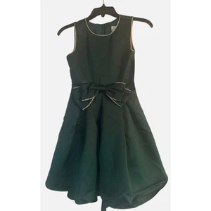 NWT Rare Editions Little Girl's Green Party Dress Special Occasion Bow Size 7 - Picture 1 of 7