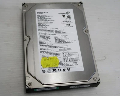 SEAGATE BARRACUDA ATA V 60GB, ST360015A, IDE, 7200RPM, 3.5", NO BAD's - WORKING - Image 1 of 4