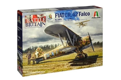 1:48 Italeri Fiat Cr.42 Falco Battle Of Britain Airplane 1939 Kit IT2801 Modelli - Immagine 1 di 4