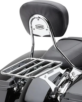 Respaldo desmontable cromado Cobra Harley Road King personalizado 04-07 Foto 1 de 4