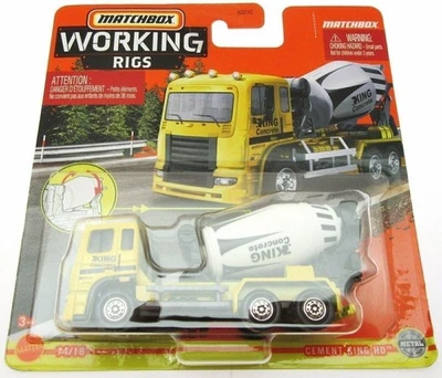 Matchbox Working Rigs ~ Cement King HD Truck ~ Metal - Image 1 of 4