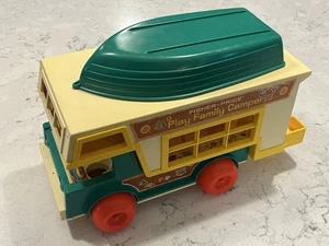 Vintage Fisher-Price Play Family Little People Camper #994 Truck & Camper Only - Picture 1 of 17
