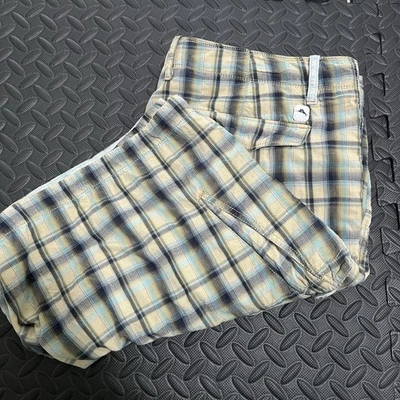 Tommy Bahama Jeans Shorts 38 Plaid Cargo Pockets Multicolored Tartan Plaid - Image 1 of 4