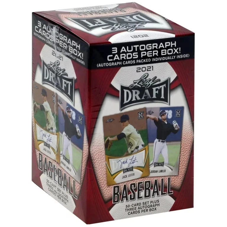 2021 Leaf Draft Baseball Factory Sealed HOBBY Blaster Box-3 AUTOS+50 Card RC SET - Image 1 of 1