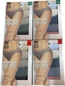 BIKINI Negro ARCO Sin costuras Paquete de 5 Bragas Ropa Interior, Talla M/ XL, Multicolor - Imagen 1 de 17