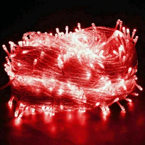 Mains Plug In Christmas Fairy String Lights LED Xmas Tree Wedding Party Garden - Picture 1 of 13