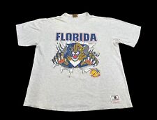 Vintage 90’s Florida Panthers Hockey Men’s Double Sided Nutmeg T Shirt Size XL