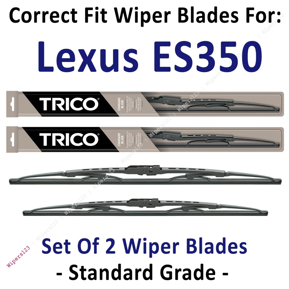 Wiper Blades 2-Pack Standard Wipers - fit 2007-2012 Lexus ES350 - 30240/190 - Image 1 of 1