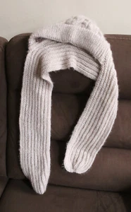 Double Layered 2-in-1 Knitted Hooded Scarf - tjc - Picture 1 of 6