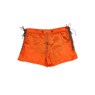 Prada SS2003 Orange Nylon Corsetted Swim Shorts - Size 50 - Image 1 of 4