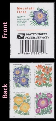 US 5676-5679 5679a Mountain Flora F label block 4 MNH 2022 - Image 1 of 3