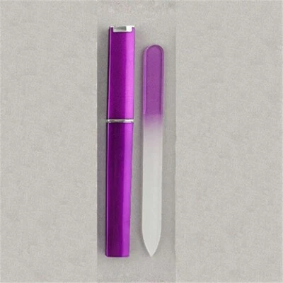 Nail File glass Double Sided Colored Crystal Manicure polish Multi-Color - Image 1 of 4