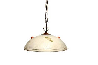 Lampadario a sospensione d.30 classico in ceramica girasole 1 luce coll. Terry - Immagine 1 di 4
