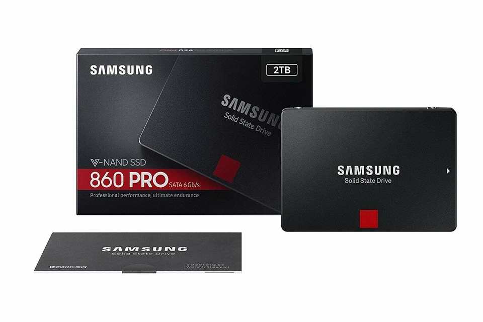 Samsung SSD 860 PRO 2 To, 2,5", SATA III, SSD Interne (MZ-76P2T0B/EU)