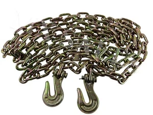 1/4" X 12' FT G43 TRANSPORT TIE DOWN CHAIN TRUCK TRAILER TOW CHAIN BINDER CHAIN - Picture 1 of 1
