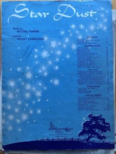Star Dust by Parish & Carmichael Arrangement Sheet Music L3 - Picture 1 of 1