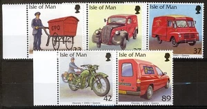 Isola di Man 2003, set veicoli postali MNH, Mi 1040-44 - Foto 1 di 1