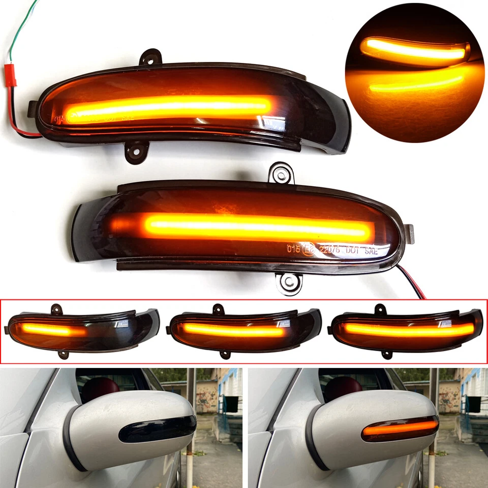 Luz de señal de giro secuencial LED para Mercedes Benz C W203 S203 CL203 2000-2007 Foto 1 de 4