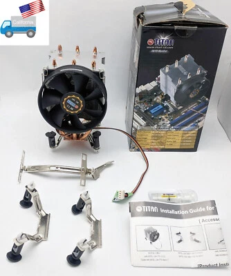 Titan Copper Heatpipe Intel Socket LGA 775 AMD AM2/AM2+/AM3 CPU Cooler - Image 1 of 4