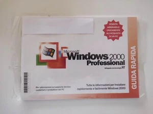 Microsoft Windows 2000 Professional ITA SP2Guida+Cd-rom Sigillato NO Procuct Key - Imagen 1 de 2