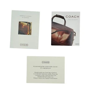 Coach Legacy Story Booklets Vintage Leather Registration Purse Bags - Foto 1 di 4