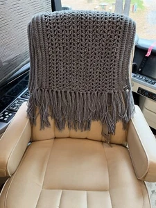oxford gray hand crochet shawl - Picture 1 of 1