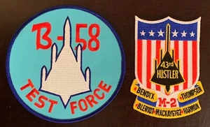 2x Beautiful/Large Convair B-58 Hustler 43rd Wing &Test Patches SAC Bomber USAF - Picture 1 of 10