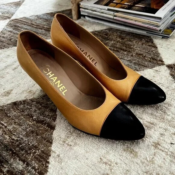 CHANEL Mid (2-2.9 in) Heel Height with Vintage Heels for