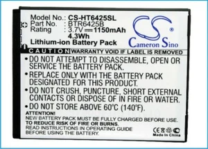 Cameron Sino 3.7V 1150mAh Li-ion Replacement Battery For HTC SmartPhone - Picture 1 of 3