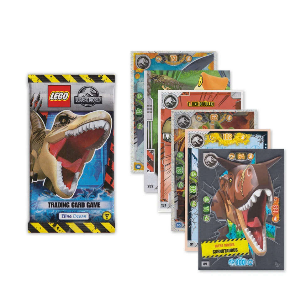 Lego Jurassic World Serie 2 - Basiskarten Ultra Holo Cards Dinosaurier 2022