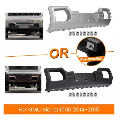 Parachoques delantero para GMC Sierra 1500 2014-2015 placa de deslizamiento panel de cenefa plástico ABS Foto 1 de 4