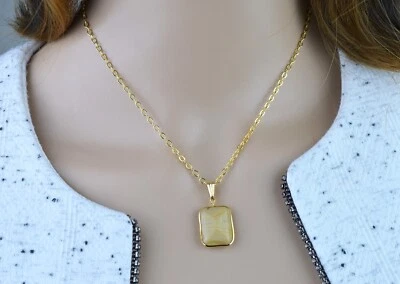 Collar colgante indio encanto cadena cable collar luz esterlina para mujer Foto 1 de 4