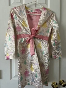 Disney Girls Princess Dressing Robe Size 7/8 - Picture 1 of 7