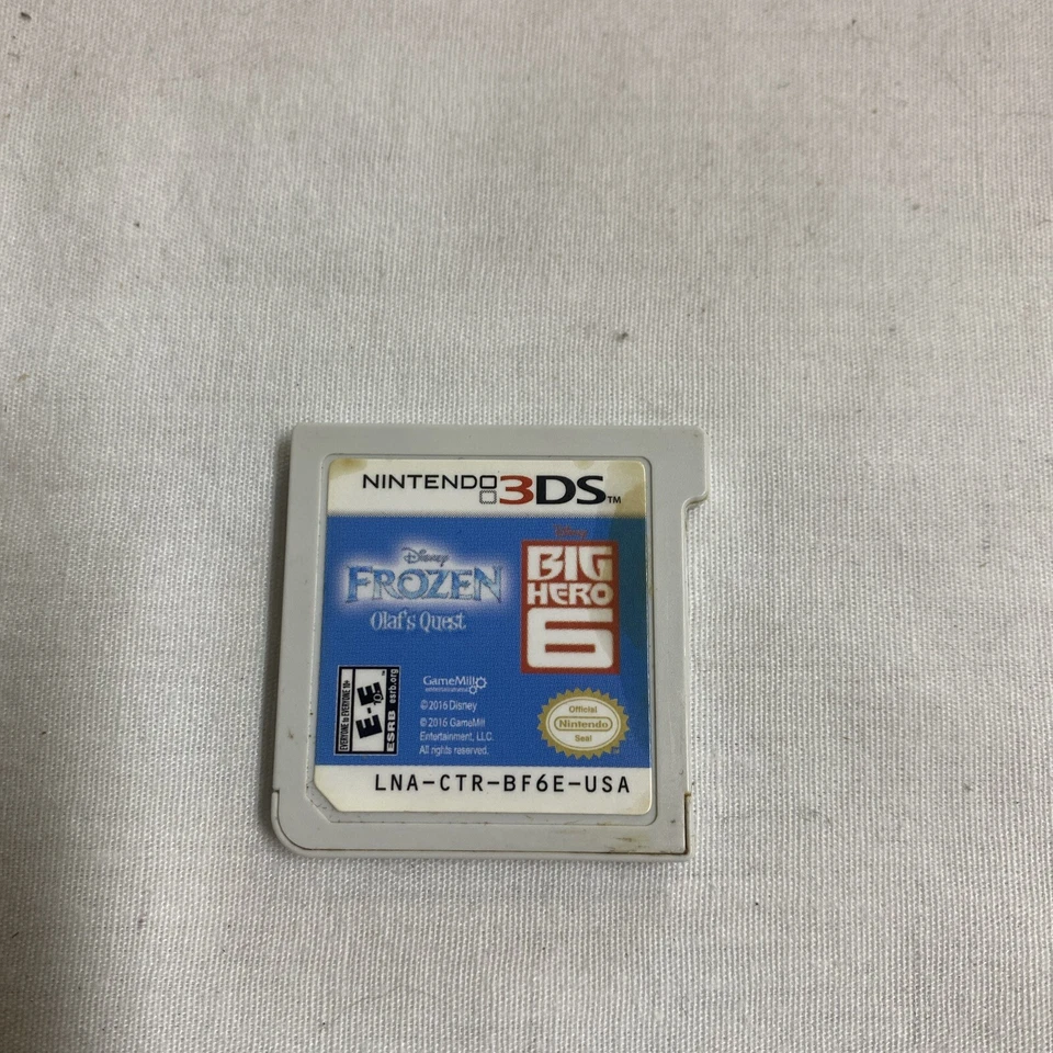 Disney 2-Pack - Frozen Olaf's Quest Big Hero 6 - Nintendo 3DS Box 7 - Image 1 of 4