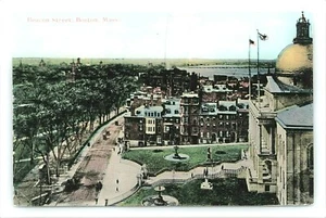 BOSTON MASSACHUSETTS, BEACON STREETTS, STATE HOUSE, BEACON HILL, COMÚN, 1912 - Imagen 1 de 2